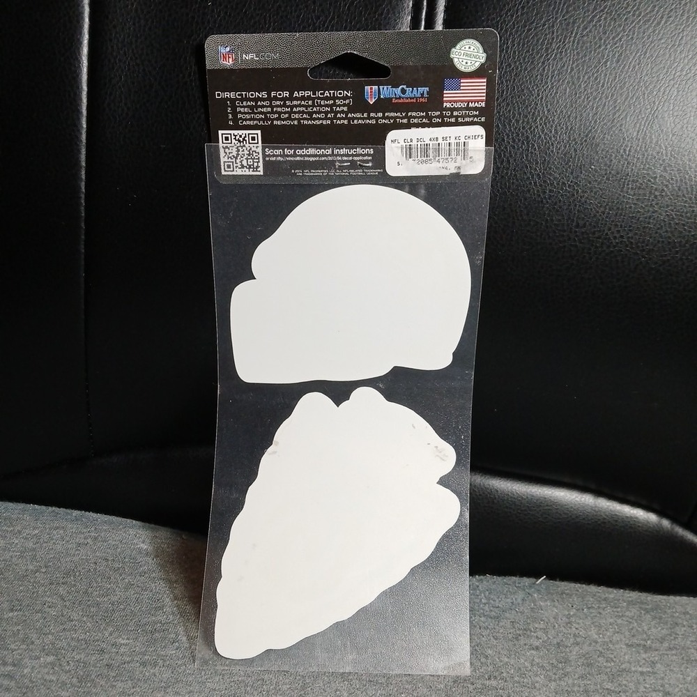 Chiefs Decals Set Of Two New In Package! - Picture 2 of 3